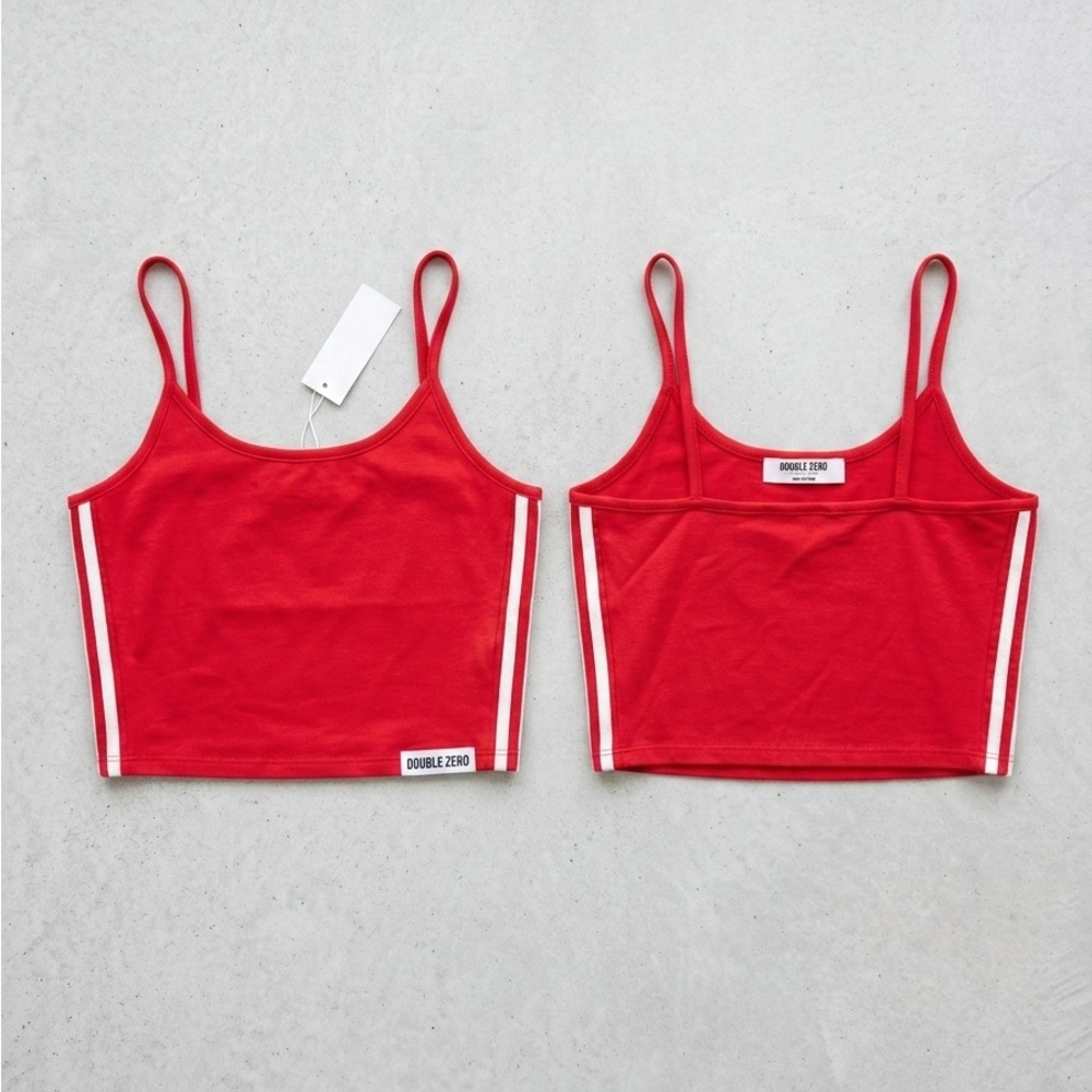 Double Zero Vibrant Red Top - Picture 1 of 4